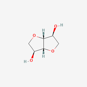 molecular formula C6H10O4 B1253721 (3S,3aR,6S,6aR)-hexahydrofuro[3,2-b]furan-3,6-diol 