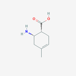 molecular formula C8H13NO2 B12537221 (1R,6S)-6-amino-4-methylcyclohex-3-ene-1-carboxylic acid CAS No. 740780-37-4