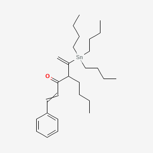 molecular formula C28H46OSn B12537240 1-Phenyl-4-[1-(tributylstannyl)ethenyl]oct-1-en-3-one CAS No. 820250-64-4