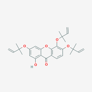 9H-Xanthen-9-one, 3,5,6-tris[(1,1-dimethyl-2-propenyl)oxy]-1-hydroxy-