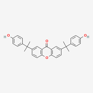 2,7-Bis[2-(4-hydroxyphenyl)propan-2-YL]-9H-xanthen-9-one