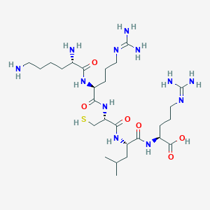 L-Lysyl-N~5~-(diaminomethylidene)-L-ornithyl-L-cysteinyl-L-leucyl-N~5~-(diaminomethylidene)-L-ornithine