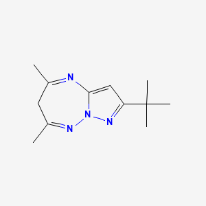 6H-Pyrazolo[1,5-b][1,2,4]triazepine, 2-(1,1-dimethylethyl)-5,7-dimethyl-