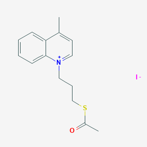 1-[3-(Acetylsulfanyl)propyl]-4-methylquinolin-1-ium iodide