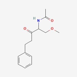 Acetamide, N-[1-(methoxymethyl)-2-oxo-4-phenylbutyl]-