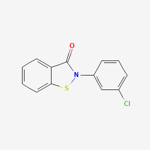 molecular formula C13H8ClNOS B1253735 2-(3-Chlorophenyl)-1,2-benzothiazol-3-one 