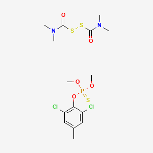 molecular formula C15H23Cl2N2O5PS3 B12537402 Rizolex T CAS No. 142618-02-8