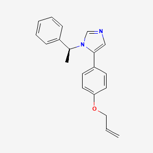 1-[(1S)-1-Phenylethyl]-5-{4-[(prop-2-en-1-yl)oxy]phenyl}-1H-imidazole