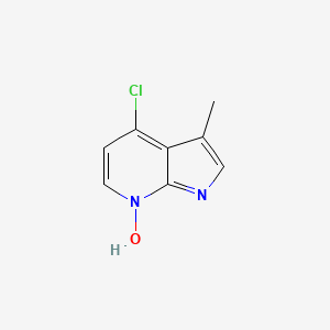 1H-Pyrrolo[2,3-b]pyridine, 4-chloro-3-methyl-, 7-oxide