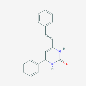 4-Phenyl-6-(2-phenylethenyl)-3,4-dihydropyrimidin-2(1H)-one