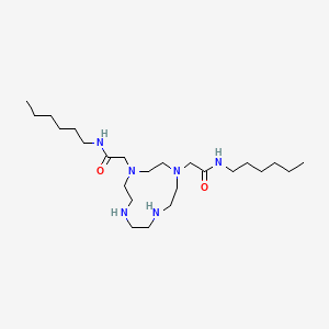 molecular formula C24H50N6O2 B12537455 2,2'-(1,4,7,10-Tetraazacyclododecane-1,4-diyl)bis(N-hexylacetamide) CAS No. 794461-00-0