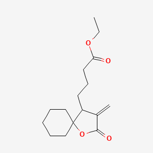 1-Oxaspiro[4.5]decane-4-butanoic acid, 3-methylene-2-oxo-, ethyl ester