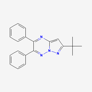 Pyrazolo[1,5-b][1,2,4]triazine, 7-(1,1-dimethylethyl)-2,3-diphenyl-