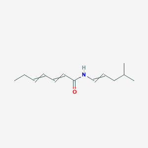 N-(4-Methylpent-1-en-1-yl)hepta-2,4-dienamide