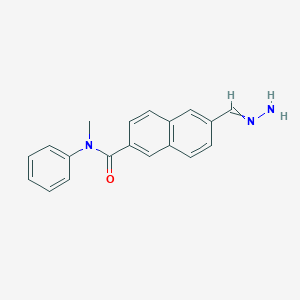 6-(Hydrazinylidenemethyl)-N-methyl-N-phenylnaphthalene-2-carboxamide