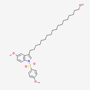 1H-Indole-3-octadecanol, 5-methoxy-1-[(4-methoxyphenyl)sulfonyl]-