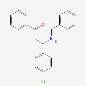 3-(Benzylamino)-3-(4-chlorophenyl)-1-phenylpropan-1-one