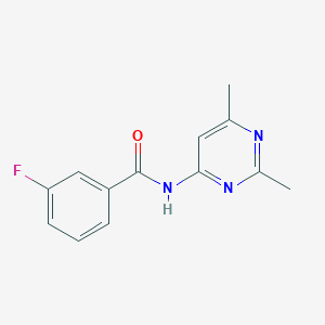 N-(2,6-dimethylpyrimidin-4-yl)-3-fluorobenzamide