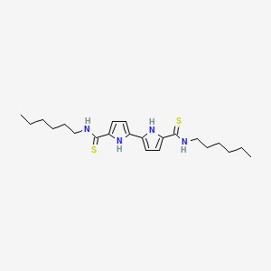 [2,2'-Bi-1H-pyrrole]-5,5'-dicarbothioamide, N,N'-dihexyl-