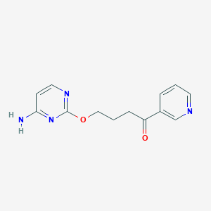 4-[(4-Aminopyrimidin-2-yl)oxy]-1-(pyridin-3-yl)butan-1-one