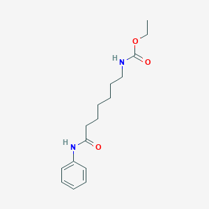 Ethyl (7-anilino-7-oxoheptyl)carbamate