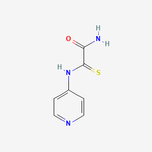 molecular formula C7H7N3OS B12537693 2-[(Pyridin-4-yl)amino]-2-sulfanylideneacetamide CAS No. 717139-43-0