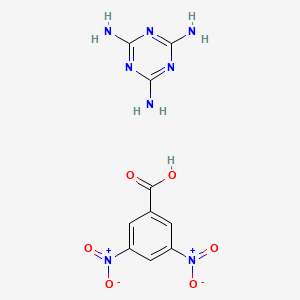 molecular formula C10H10N8O6 B12537702 3,5-Dinitrobenzoic acid;1,3,5-triazine-2,4,6-triamine CAS No. 765962-84-3