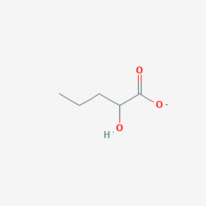 molecular formula C5H9O3- B1253771 2-Hydroxypentanoate 