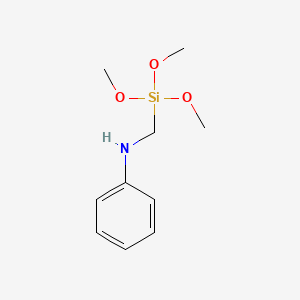 molecular formula C10H17NO3Si B1253773 N-((Trimethoxysilyl)methyl)aniline CAS No. 77855-73-3