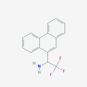 molecular formula C16H12F3N B12537731 (R)-2,2,2-Trifluoro-1-phenanthren-9-YL-ethylamine CAS No. 843608-51-5