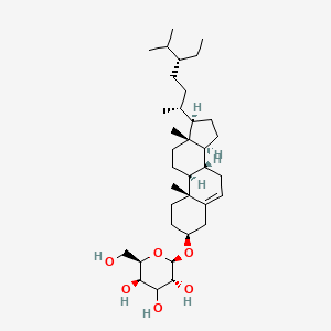 (2R,3R,5R,6R)-2-[[(3S,8S,9S,10R,13R,14S,17R)-17-[(2R,5R)-5-ethyl-6-methylheptan-2-yl]-10,13-dimethyl-2,3,4,7,8,9,11,12,14,15,16,17-dodecahydro-1H-cyclopenta[a]phenanthren-3-yl]oxy]-6-(hydroxymethyl)oxane-3,4,5-triol