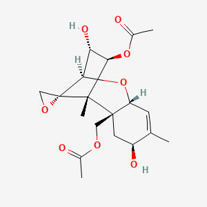 [(1S,2R,4S,7R,9R,10R,11S,12R)-11-acetyloxy-4,10-dihydroxy-1,5-dimethylspiro[8-oxatricyclo[7.2.1.02,7]dodec-5-ene-12,2'-oxirane]-2-yl]methyl acetate