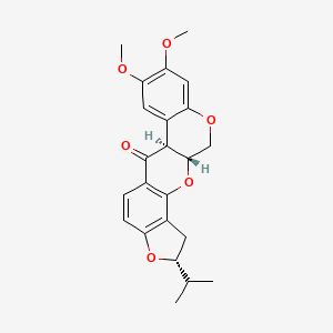 molecular formula C23H24O6 B1253783 (1R,6R,13S)-16,17-dimethoxy-6-propan-2-yl-2,7,20-trioxapentacyclo[11.8.0.03,11.04,8.014,19]henicosa-3(11),4(8),9,14,16,18-hexaen-12-one 