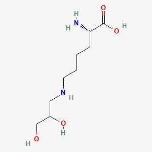 molecular formula C9H20N2O4 B1253784 N(6)-(2,3-Dihydroxypropyl)lysine 