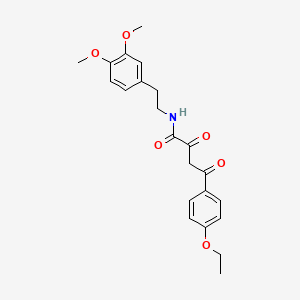 molecular formula C22H25NO6 B1253786 N-[2-(3,4-二甲氧基苯基)乙基]-4-(4-乙氧基苯基)-2,4-二氧代丁酰胺 