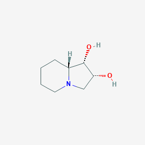 molecular formula C8H15NO2 B1253798 2,8a-di-epi-Lentiginosine 