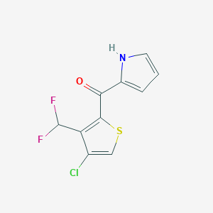 [4-Chloro-3-(difluoromethyl)thiophen-2-yl](1H-pyrrol-2-yl)methanone