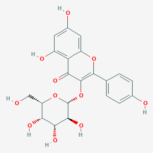 5,7-dihydroxy-2-(4-hydroxyphenyl)-3-[(2R,3S,4R,5S,6S)-3,4,5-trihydroxy-6-(hydroxymethyl)oxan-2-yl]oxychromen-4-one