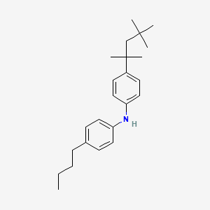 4-Butyl-N-[4-(2,4,4-trimethylpentan-2-yl)phenyl]aniline