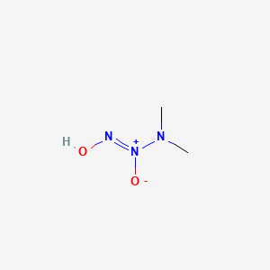 molecular formula C2H7N3O2 B12538073 (Z)-dimethylamino-hydroxyimino-oxidoazanium 