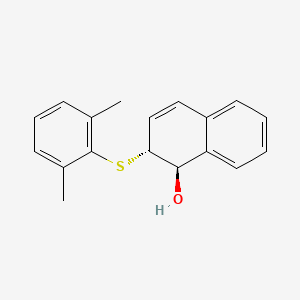 molecular formula C18H18OS B12538084 (1R,2R)-2-[(2,6-Dimethylphenyl)sulfanyl]-1,2-dihydronaphthalen-1-ol CAS No. 677709-47-6