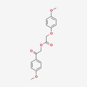 2-(4-Methoxyphenyl)-2-oxoethyl (4-methoxyphenoxy)acetate