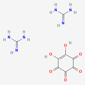 molecular formula C8H12N6O6 B12538100 5,6-Dihydroxycyclohex-5-ene-1,2,3,4-tetrone;guanidine CAS No. 869858-45-7