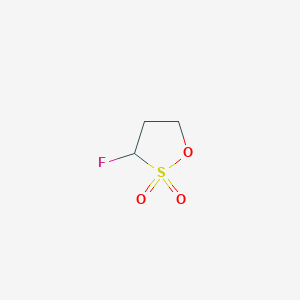 molecular formula C3H5FO3S B12538110 3-Fluoro-1,2lambda~6~-oxathiolane-2,2-dione CAS No. 652143-72-1