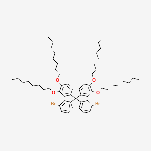 2',7'-Dibromo-2,3,6,7-tetrakis(octyloxy)-9,9'-spirobi[fluorene]