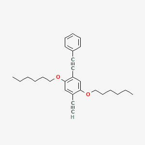 1-Ethynyl-2,5-bis(hexyloxy)-4-(phenylethynyl)benzene