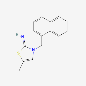 5-Methyl-3-[(naphthalen-1-yl)methyl]-1,3-thiazol-2(3H)-imine