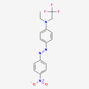 N-Ethyl-4-[(E)-(4-nitrophenyl)diazenyl]-N-(2,2,2-trifluoroethyl)aniline