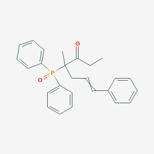 4-(Diphenylphosphoryl)-4-methyl-7-phenylhept-6-en-3-one