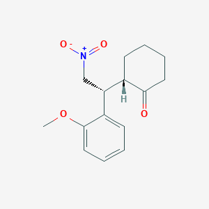 Cyclohexanone, 2-[(1R)-1-(2-methoxyphenyl)-2-nitroethyl]-, (2S)-